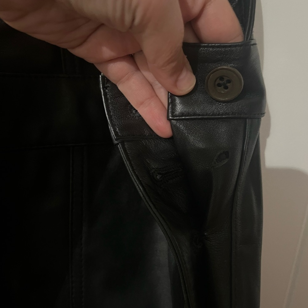 Anthropology leather jumpsuit - Picture 7 of 9